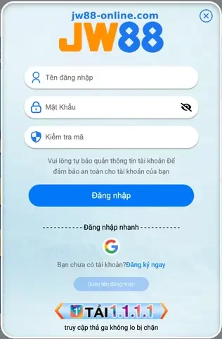 Hướng Dẫn Tạo Tài Khoản JW88